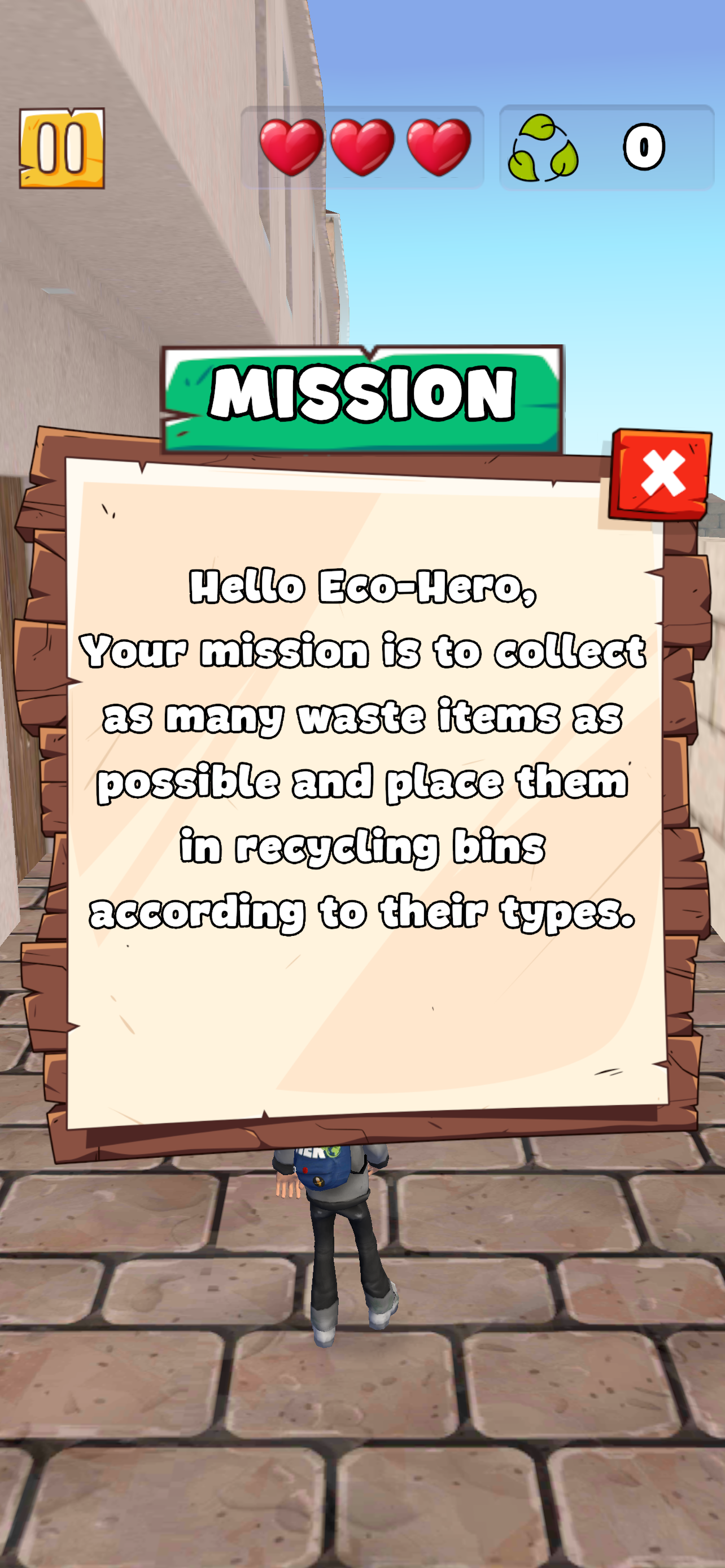 Environmental theme integrated into moment-to-moment play